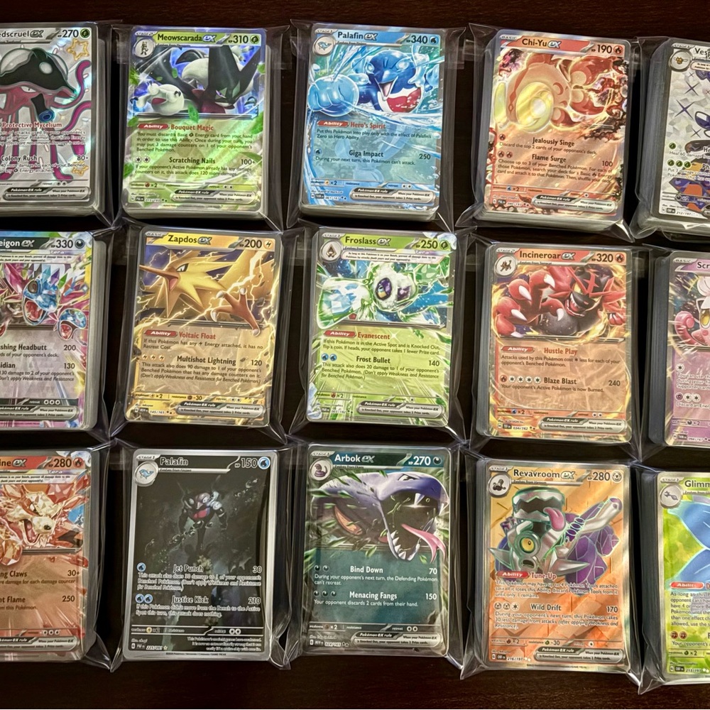50+ Scarlet & Violet Pokemon Card Lot 2 Double Rares Guaranteed